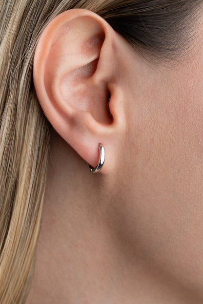925 Ayar Gümüş Halka Burgu Küpe