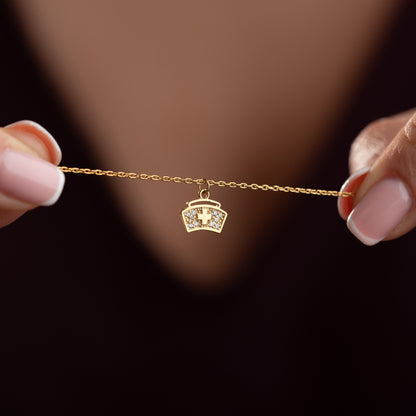 925 Ayar Gümüş Hemşire Charm Bileklik